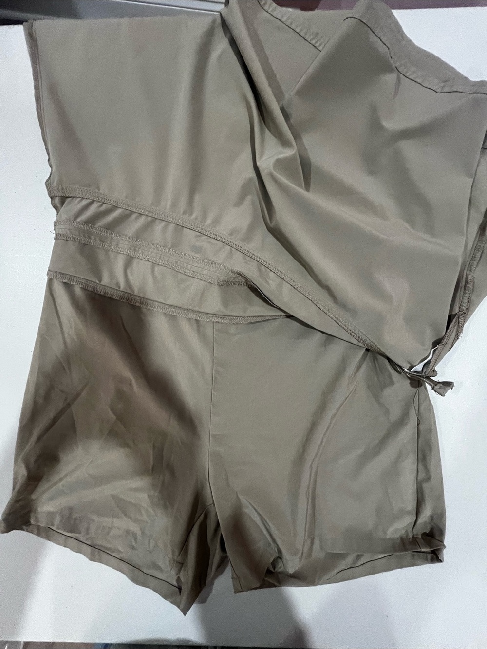 Athleta Khaki A-Line Skort with Drawstring Waist - Picture 10 of 10